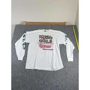 Vintage Irish Girls are Humble Shirt Men's XL Funny Graphic St Patrick’s